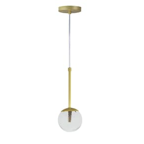 Pendente Globo de Vidro 12cm - OURO - Vidro Cristal