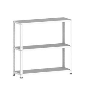 Estante De Aço 90X92x30 3 Prat. Pandin - Branco