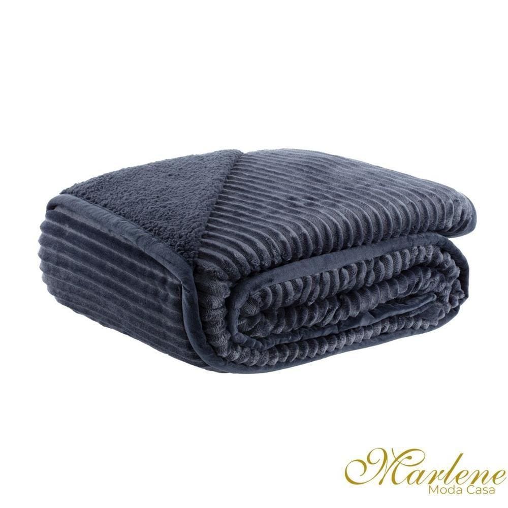 Cobertor Blancket Lugano Marinho King