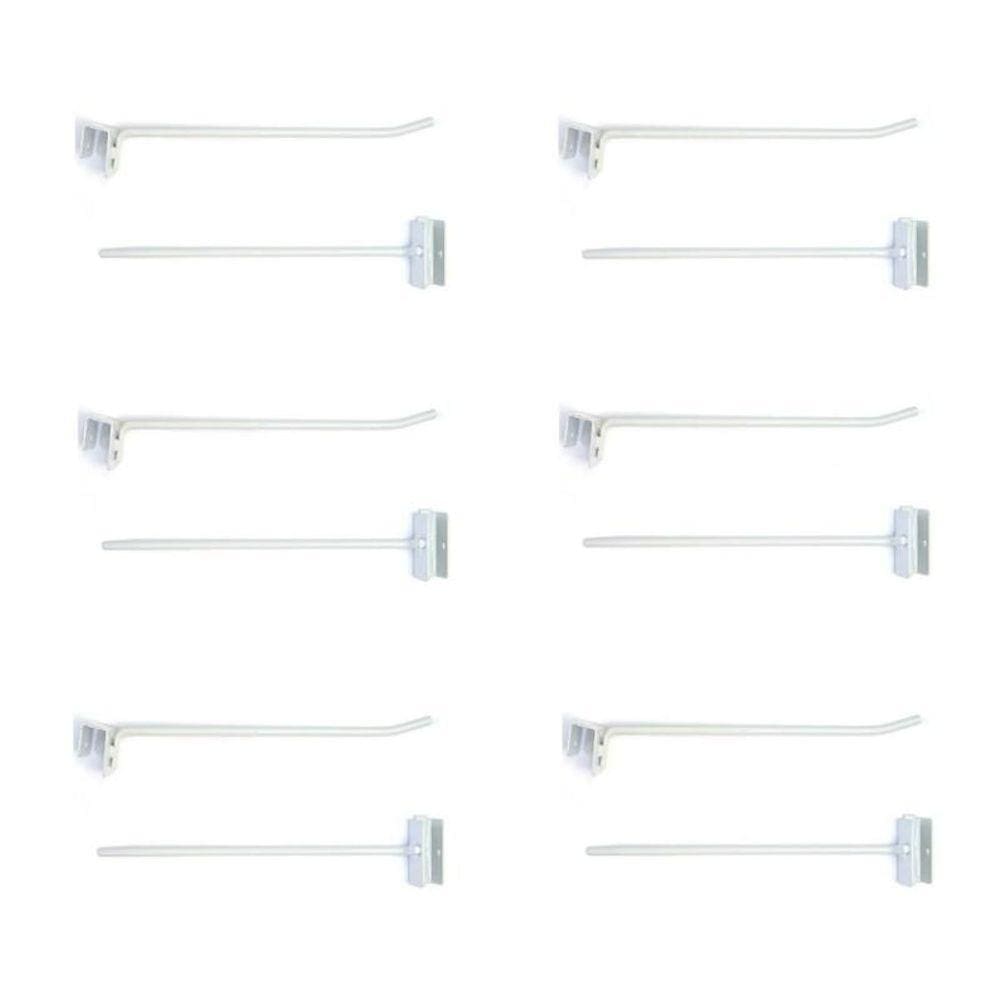 Gancheira Simples Amapa Lx 30 Cm Branco Kit 12