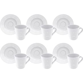 Conjunto De Café Tramontina Porcelana Alicia 70Ml 12 Pç
