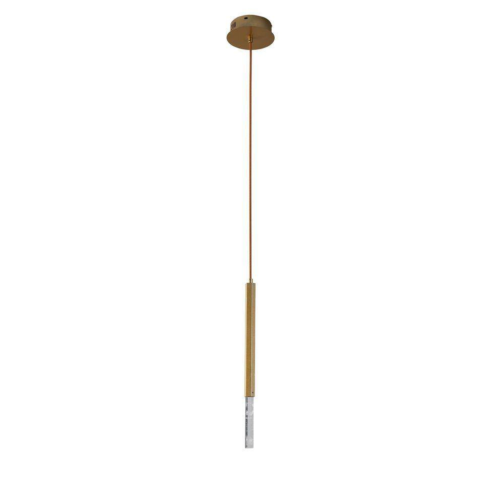 Pendente Nordecor Led Pean 3W 3000K 2518 Dourado Fosco 3W /