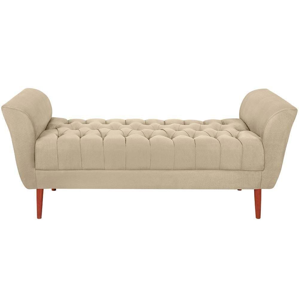 Recamier Grecia 150cm Suede Bege Mpassos Bege