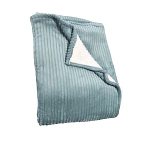 Cobertor Casal Verde Dyuri Com Sherpa 1,80X2,20