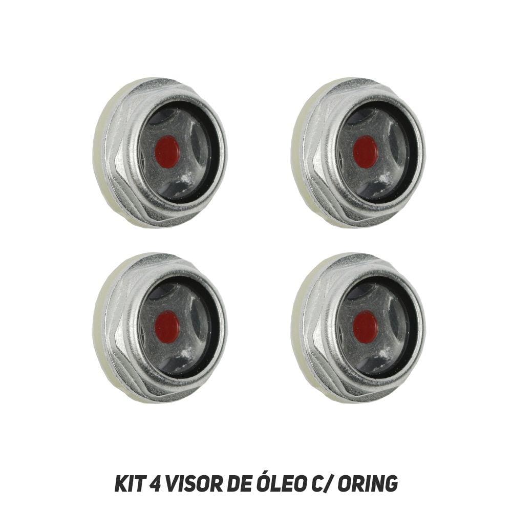 Kit 4 Visor De Nível De Óleo Com Oring 1 Polegada - Sanre