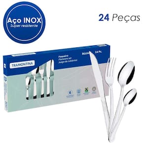 Faqueiro 24 Pecas Buzios Inox 23799071 Tramontina 23799071