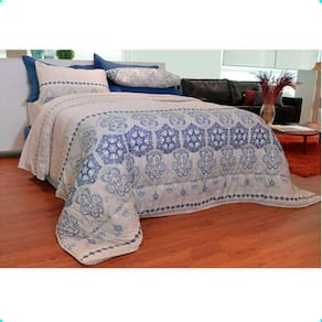 Jogo De Cama Casal Duplo 4 Peças Luna 250x220cm 140 Fios Realce Premium