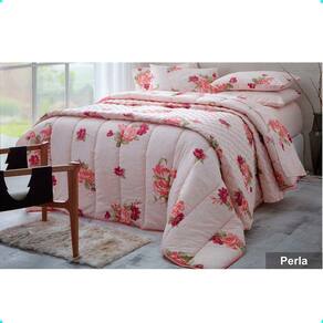 Jogo De Cama Casal Duplo 4 Peças Perla 250x220cm 140 Fios Realce Premium