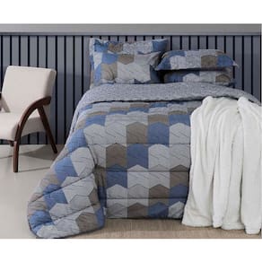 Jogo De Cama Solteiro Duplo 140f Bruce Realce Premium Sultan