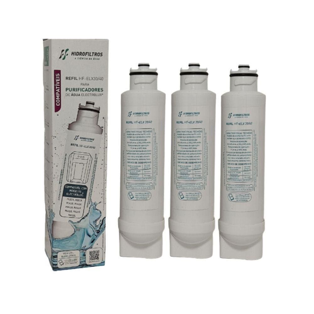 Kit 3 Refil Filtro Purificador Electrolux, Pe11B Pe11X E Pc,