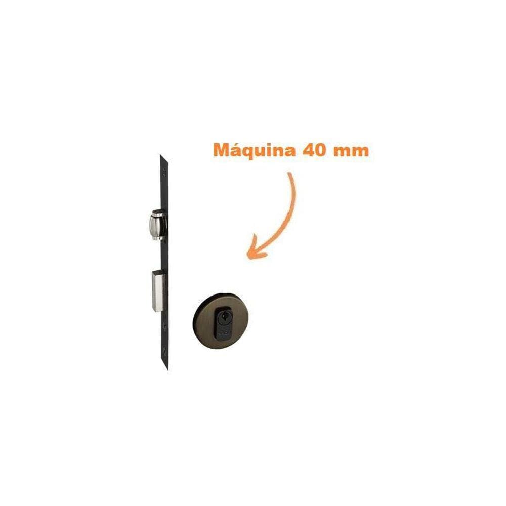 Fechadura Rolete Porta Pivotante Pado Antique Ouro Velho