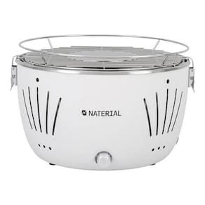 Churrasqueira Portátil A Carvão Table Grill Branca Com Bolsa