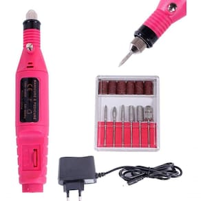 Lixadeira Lixa Motor De Unha Elétrica Profissional Bivolt Rosa