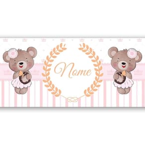 Faixa Decorativa Papel Parede Infantil Personalizado c/ Nome