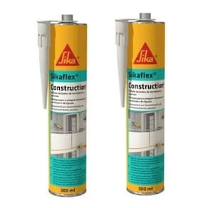 Kit 2 Selante Poliuretano Sikaflex Construction+ Branco Top