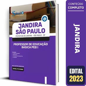 Apostila Jandira Sp - Professor De Educação Básica - Peb I