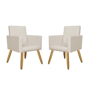 Kit 02 Poltronas Decorativa Sala Oferta Tecido Courino