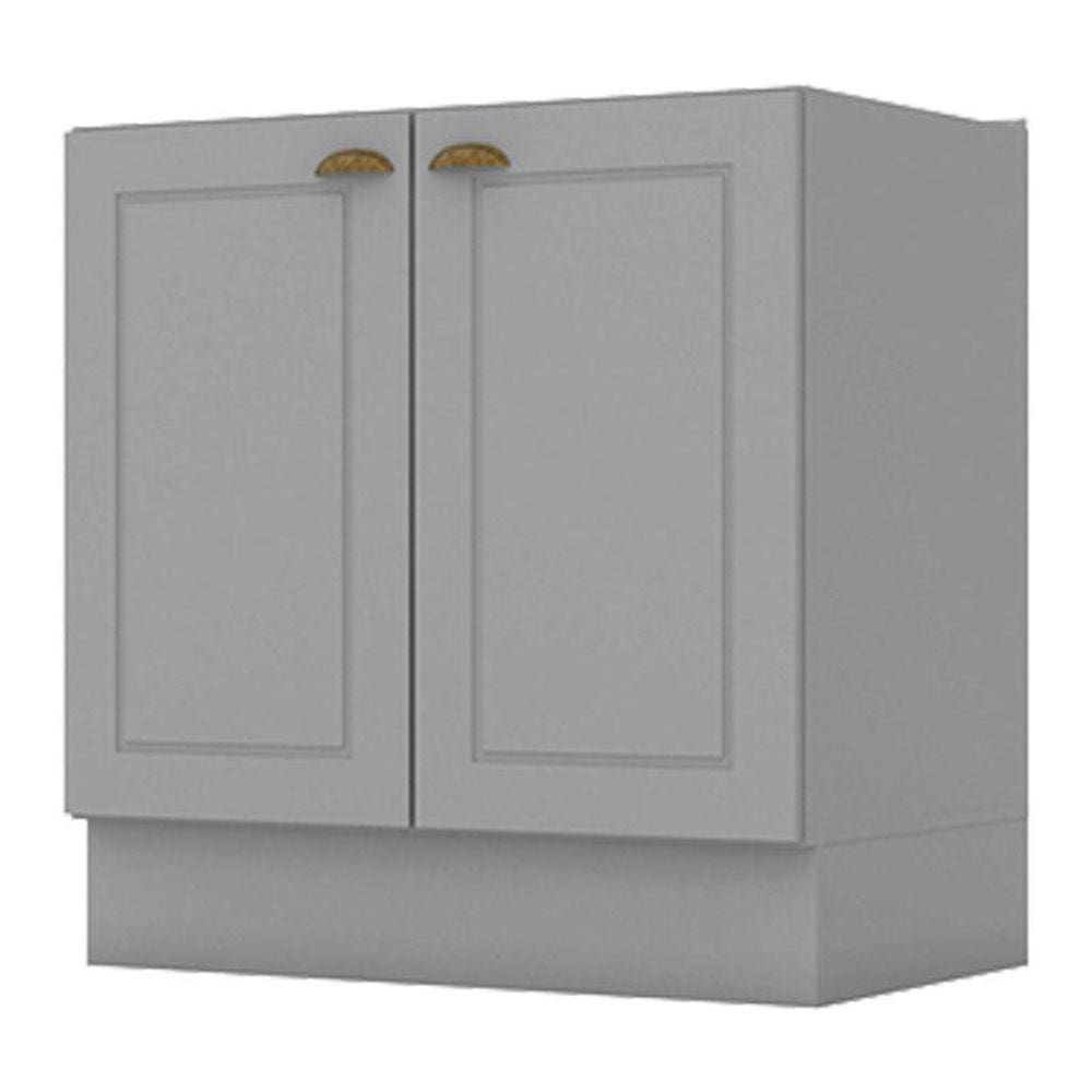 Balcão 2 Portas 80 cm Nova York Cinza - Henn