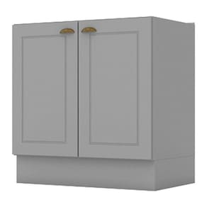 Balcão 2 Portas 80 cm Nova York Cinza - Henn