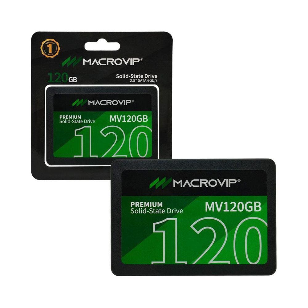 Ssd 120Gb Macrovip, Sata 3 6Gb/S, 2.5, Leitura 520Mb/S,