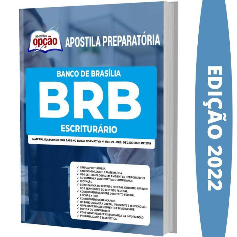 Apostila Brb - Escriturário - Banco De Brasília S.A