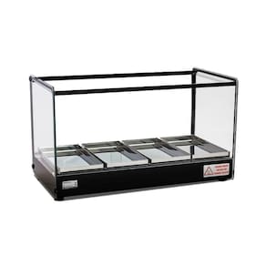 Estufa Evr Vitrine De Salgados 4 Bandejas Perfil Preto 127V