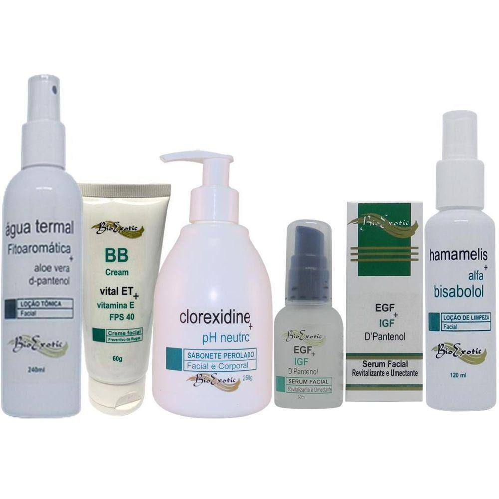 Kit Home Care Microagulhamento Facial Fator Cresc. Bioexotic