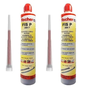 02 Chumbador Bucha Quimica Fischer Fis P 300 T -300Ml/490 Gr