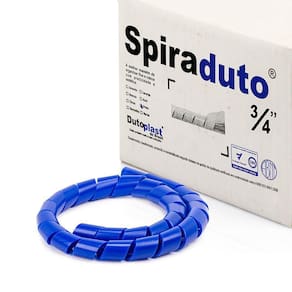 Organizador Fios E Cabos Spiraduto 3/4 Azul - 25 Metros