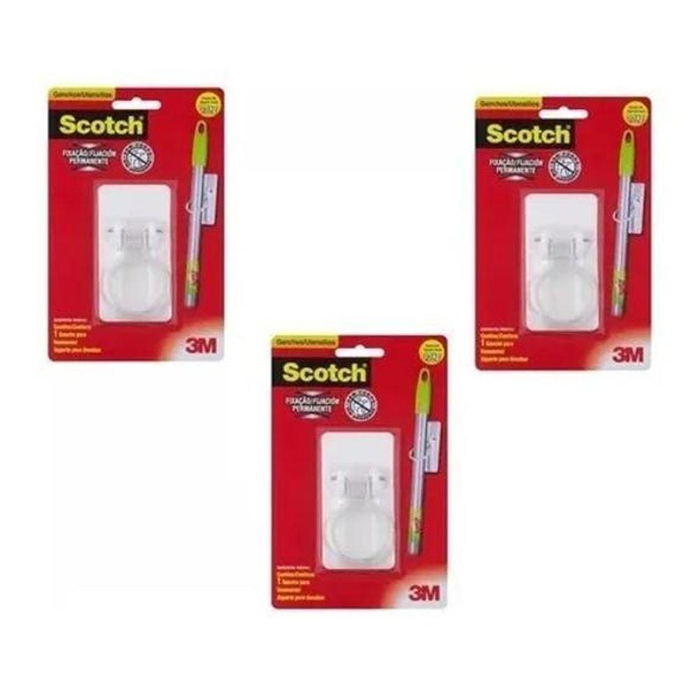 Kit 8 Suporte Para Vassouras Adesivo Até 3,5Kg Scotch 3M