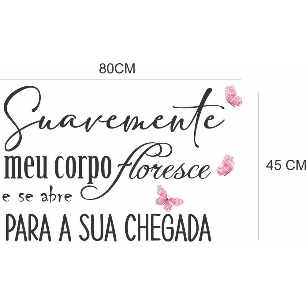 Adesivo Decorativo Frases Parto Humanizado Suavemente