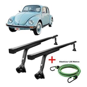 Rack Teto Universal Para Carros Com Calha 1 Elastico Corda