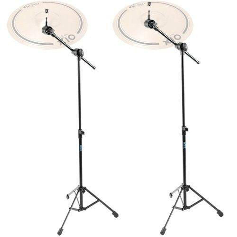 Kit 2 Pedestal Girafa Pratos De Bateria B12G Ask Envio 24H