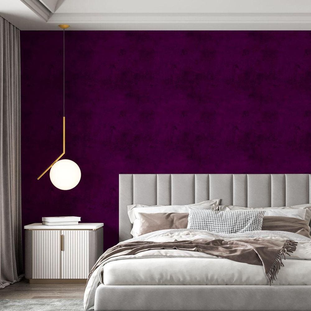 Kit 4 Rolos Papel De Parede Adesivo Zara Roxo Dark 3,0M