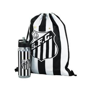 Garrafa Plástico 450Ml Com Mochila Tipo Saco - Santos