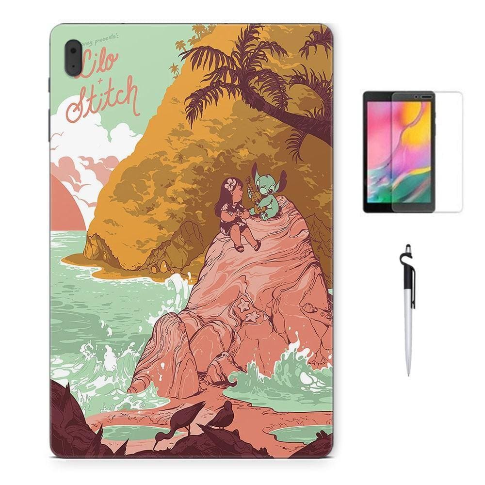Adesivo Galaxy Tab S8 Sm-X7068 Lilo Stitch Película E Caneta