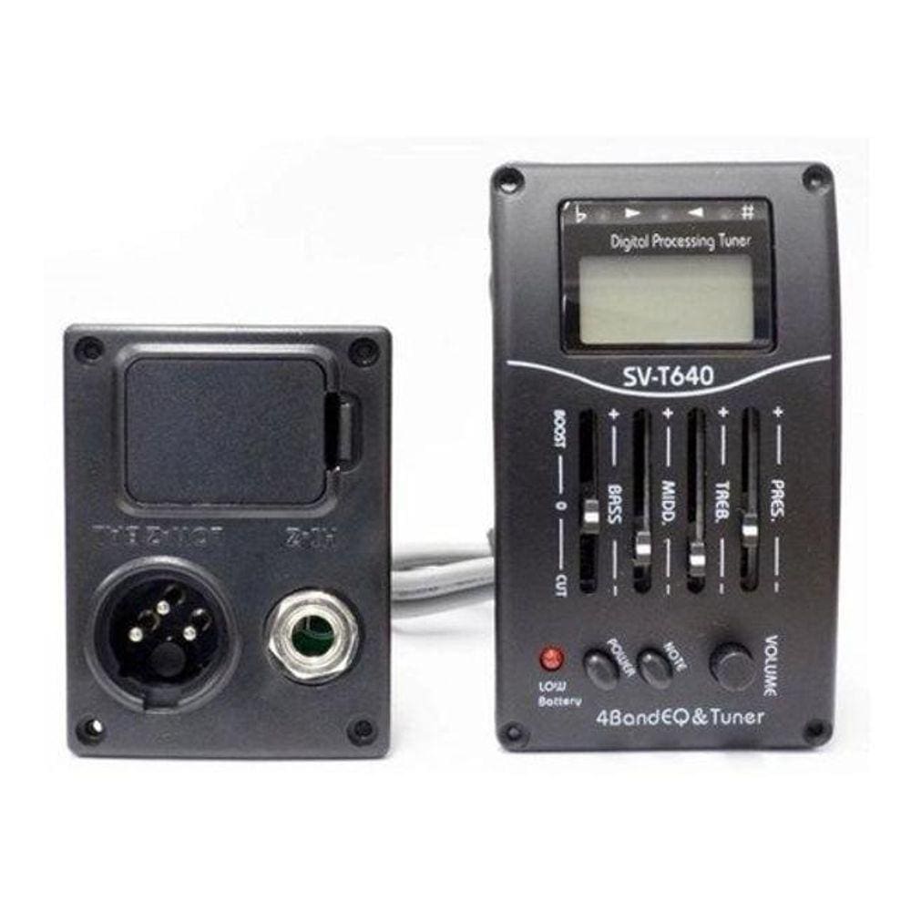 Kit Violão Giannini Elétrico Canhoto Eq 4 Bandas S14 Eq Bk