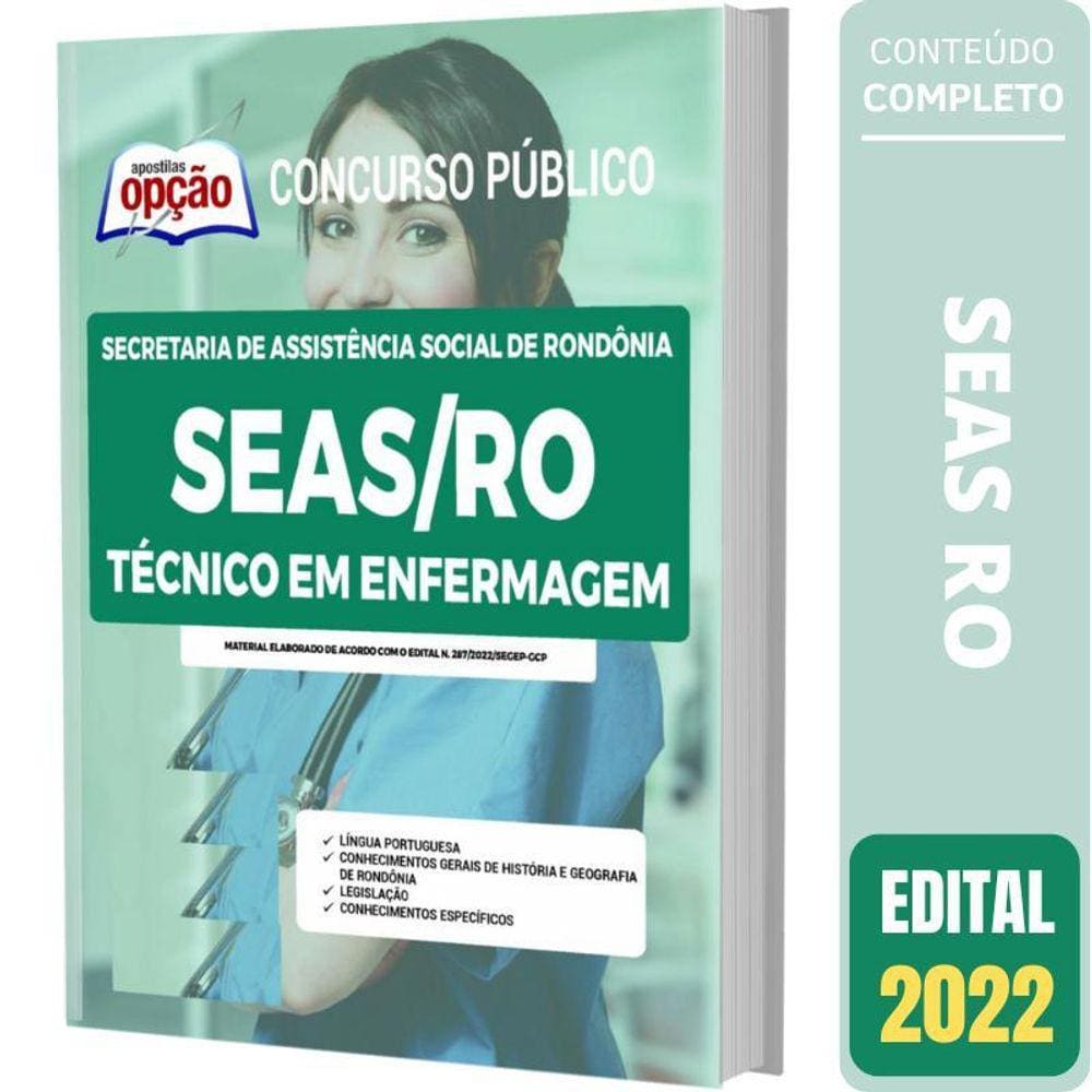 Apostila Concurso Seas Ro - Técnico Em Enfermagem