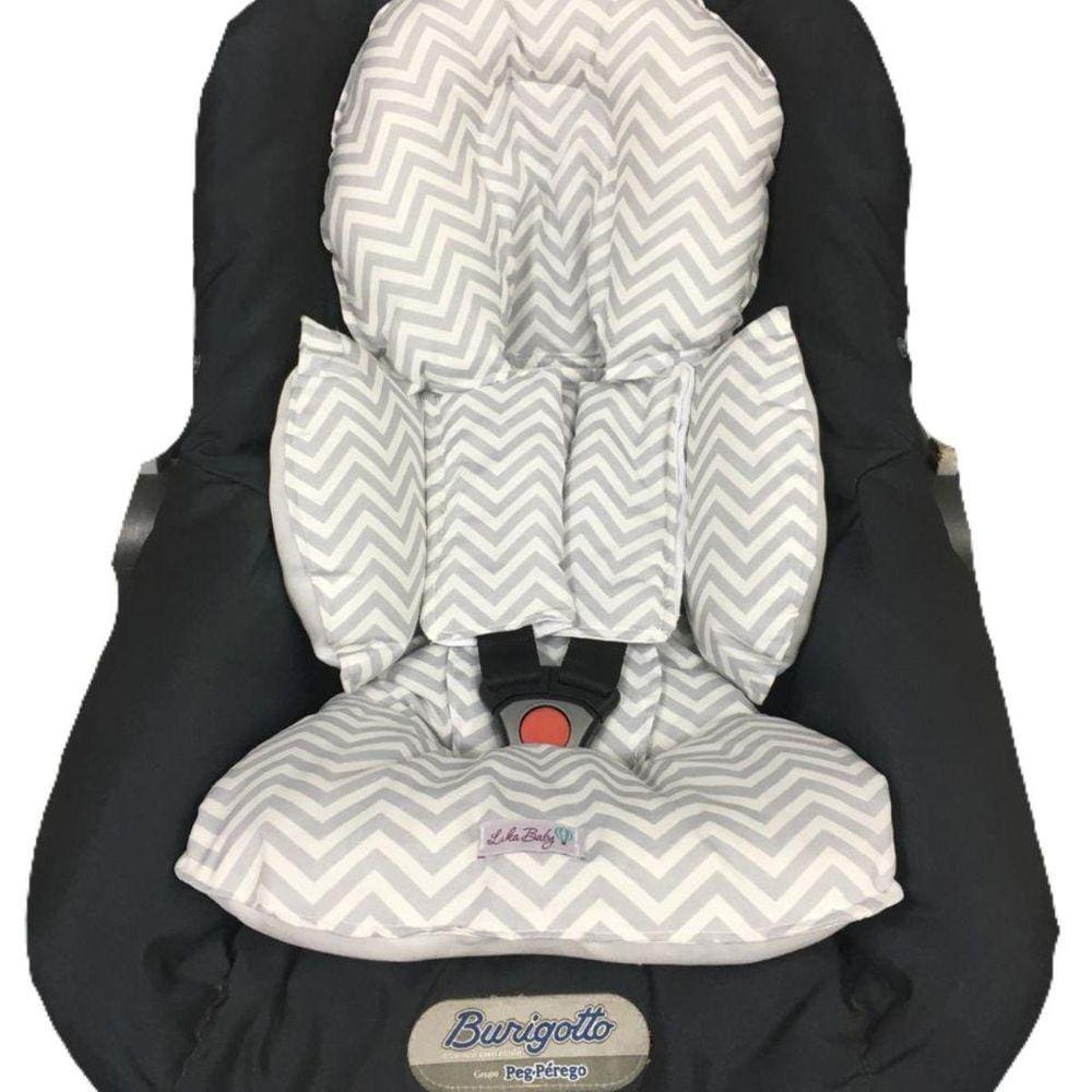 Almofada Anjo Redutora Bb Conforto Algodão Macio - C. Cinza