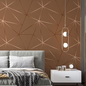 Kit 3 Rolos Papel De Parede Adesivo Zara Tons De Marrom 3,0M
