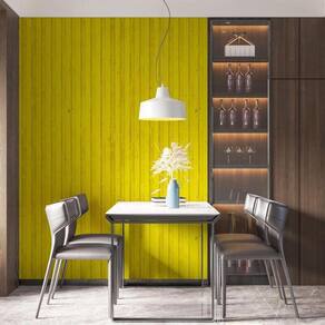 Kit 7 Rolos Papel De Parede Adesivo Contêiner Amarelo 3,0M