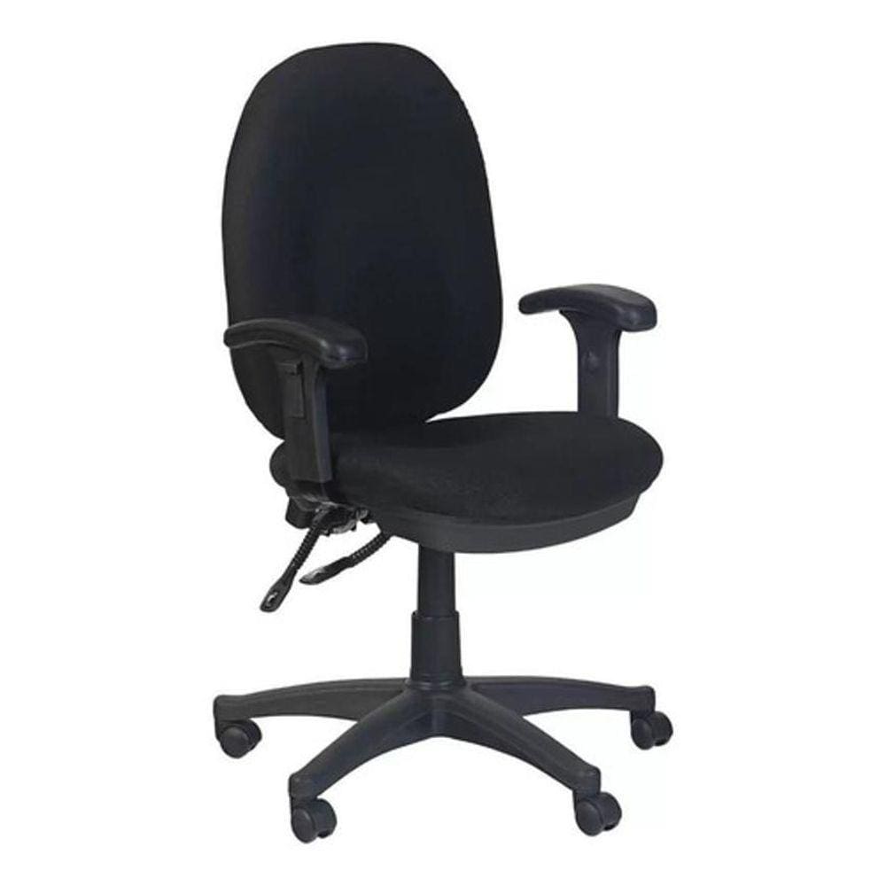 Cadeira Escritório Encosto Reclinável Office - Preto