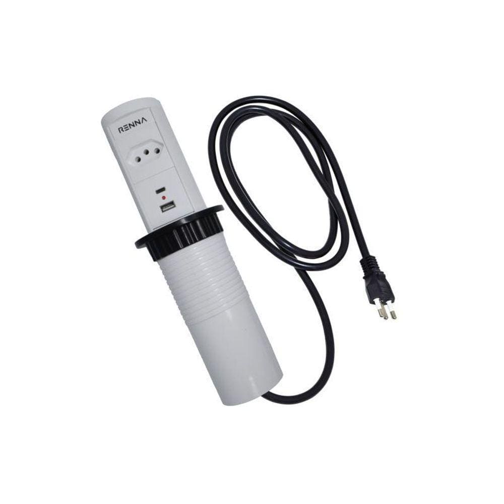 Torre De Tomada Com Usb + Tipo C Subida Automática 20A