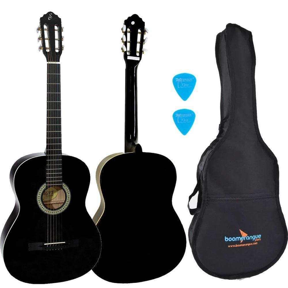 Violão Clássico Acústico Estudante Em Aço S14 Bk Preto