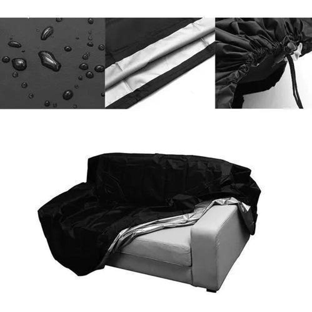 Capa Impermeável Para Sofá 2 Lugares 134X66X89Cm