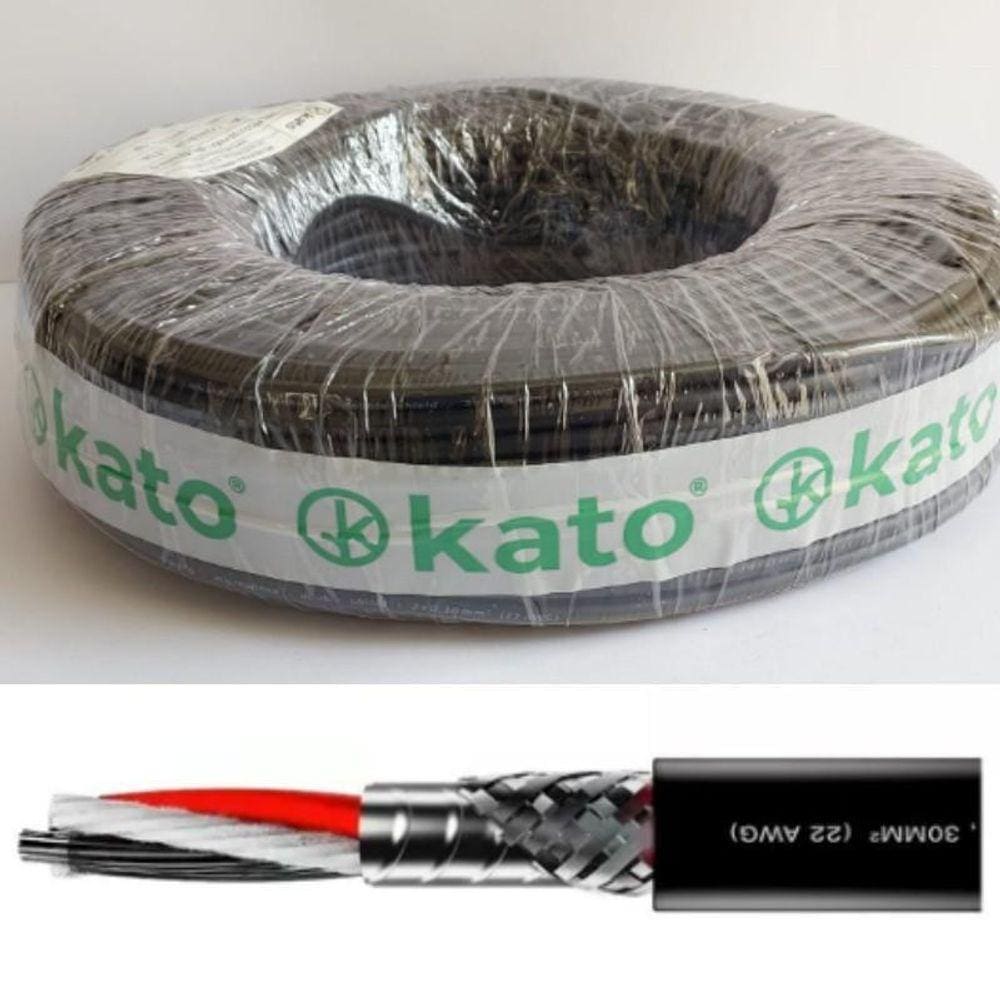 Cabo De Microfone - 100M - Kato - Double Shield