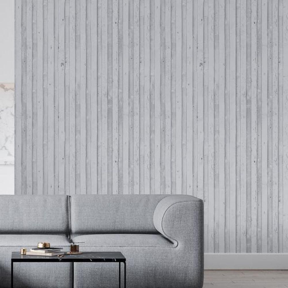 Kit 4 Rolos Papel De Parede Adesivo Contêiner Branco 3,0M