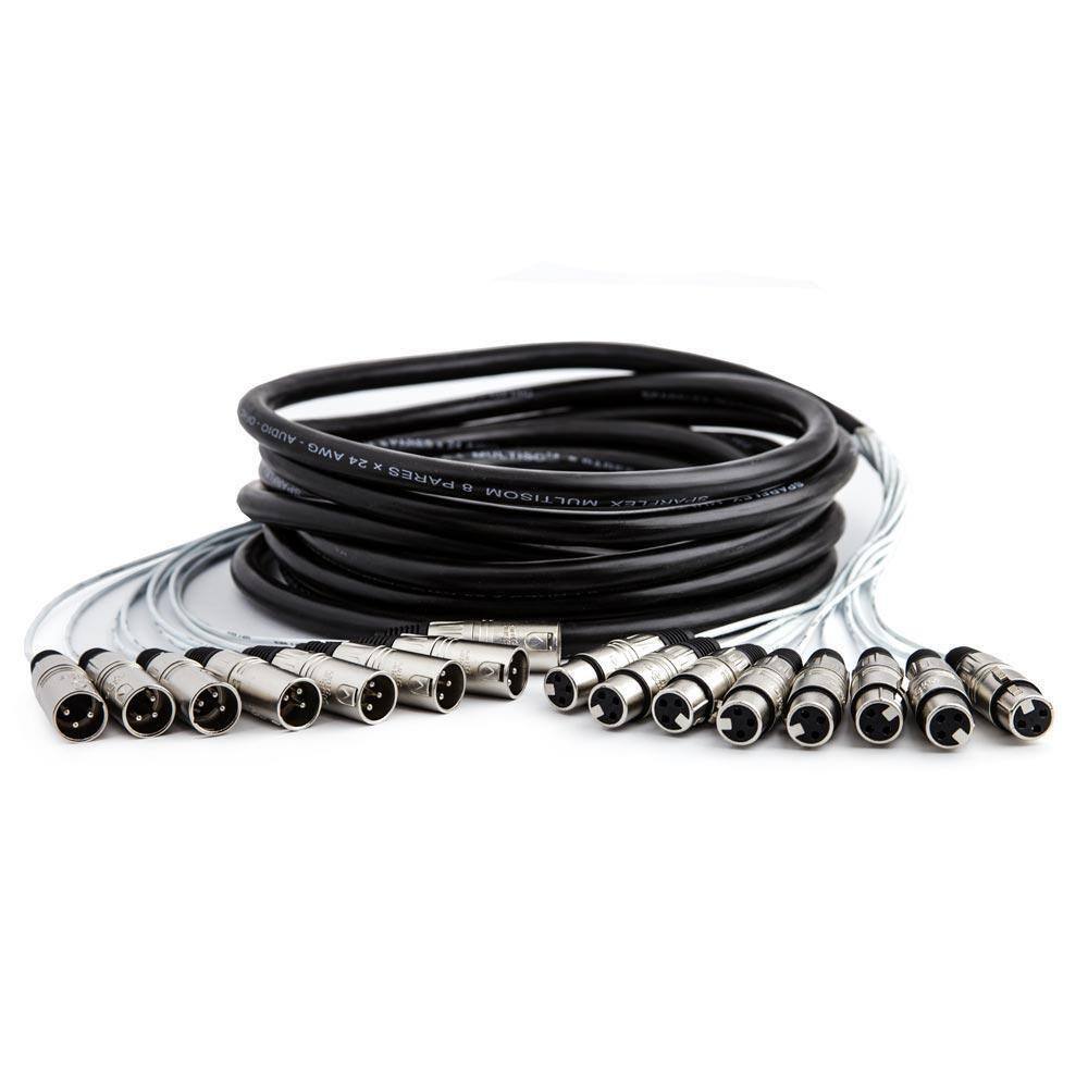 Multicabos Xlr 8 Vias Santo Angelo - 4 Mt