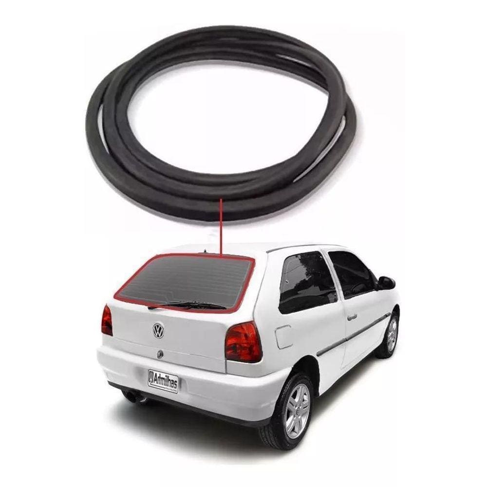 Borracha Vidro Traseiro Vigia Gol Bola G2 Externa Flexivel