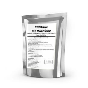 Magnésio Glicina Dimalato Taurato Treonato 500 G Bodyactive